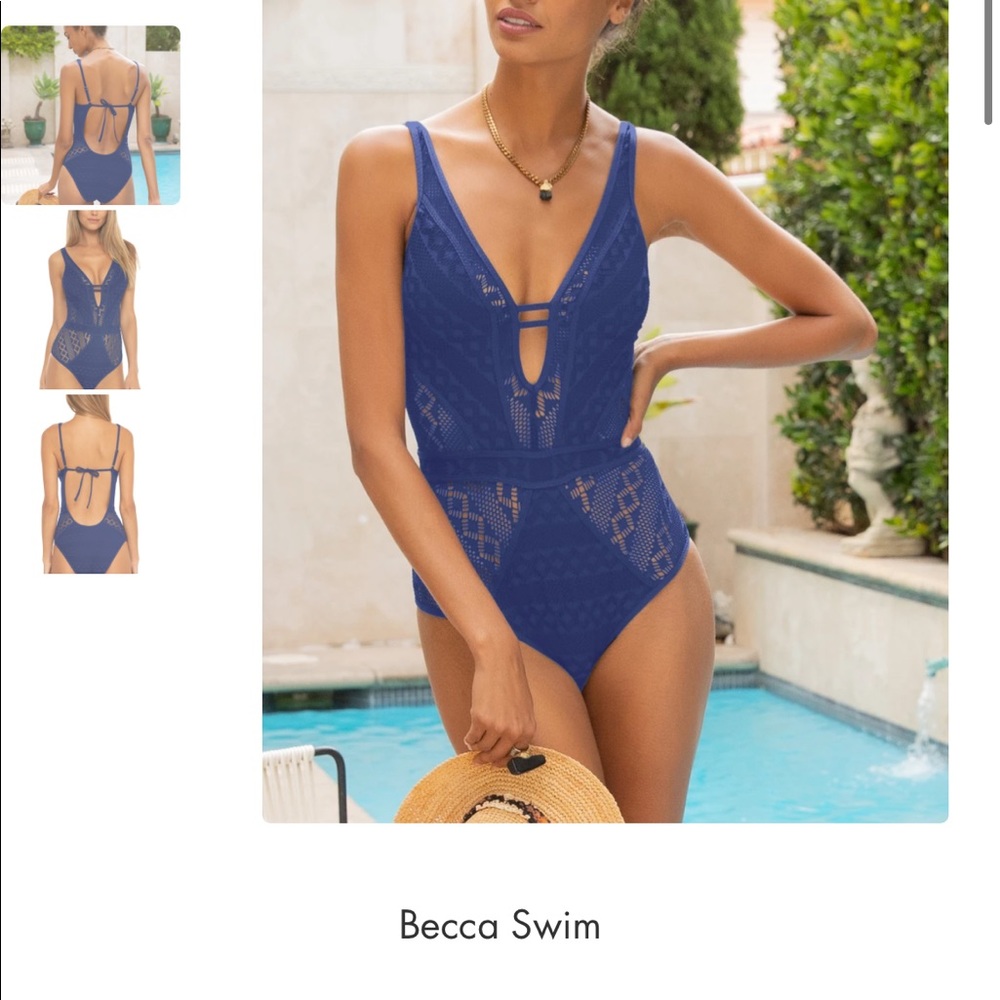 Becca Swim Plunge One Piece Swimsuit